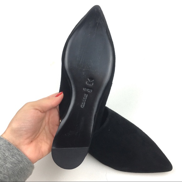 Mercedes Castillo mule black suede leather wedge - Picture 8 of 9